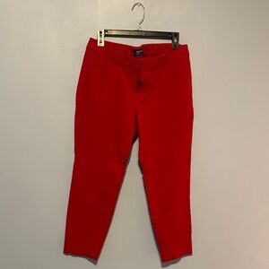 Old Navy Bright Red Pixie Pants